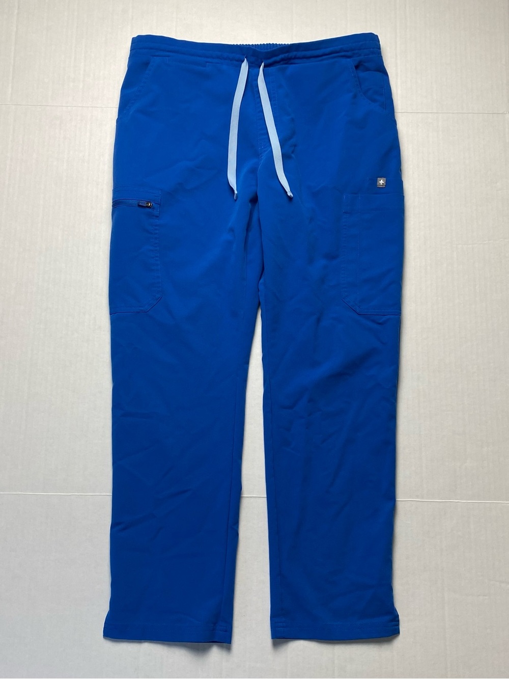 FIGS Yola Skinny Scrub Pants TW2000P Size Medium Petite PO 1735 Royal Blue